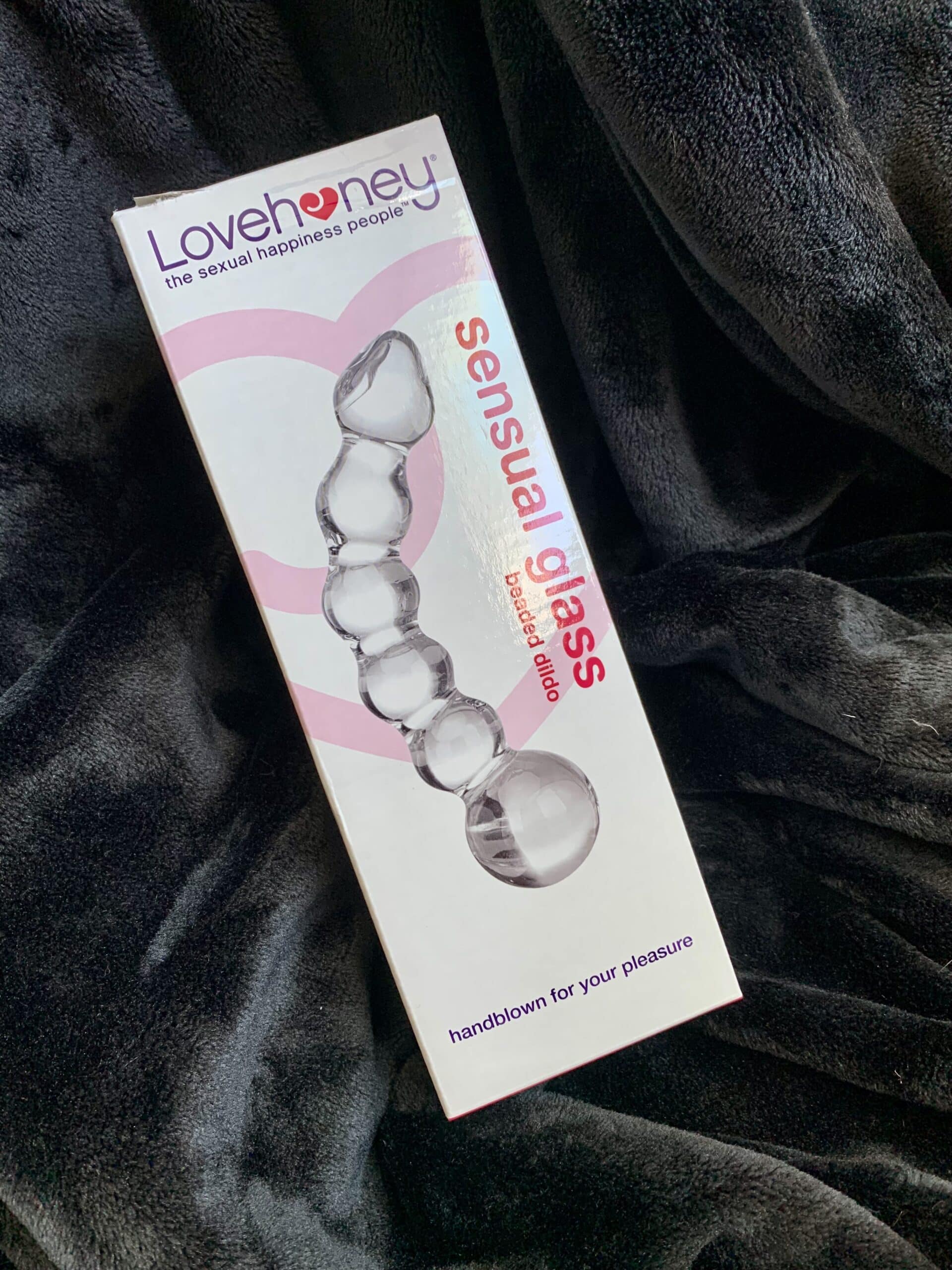Beaded Sensual Glass Dildo . Slide 4