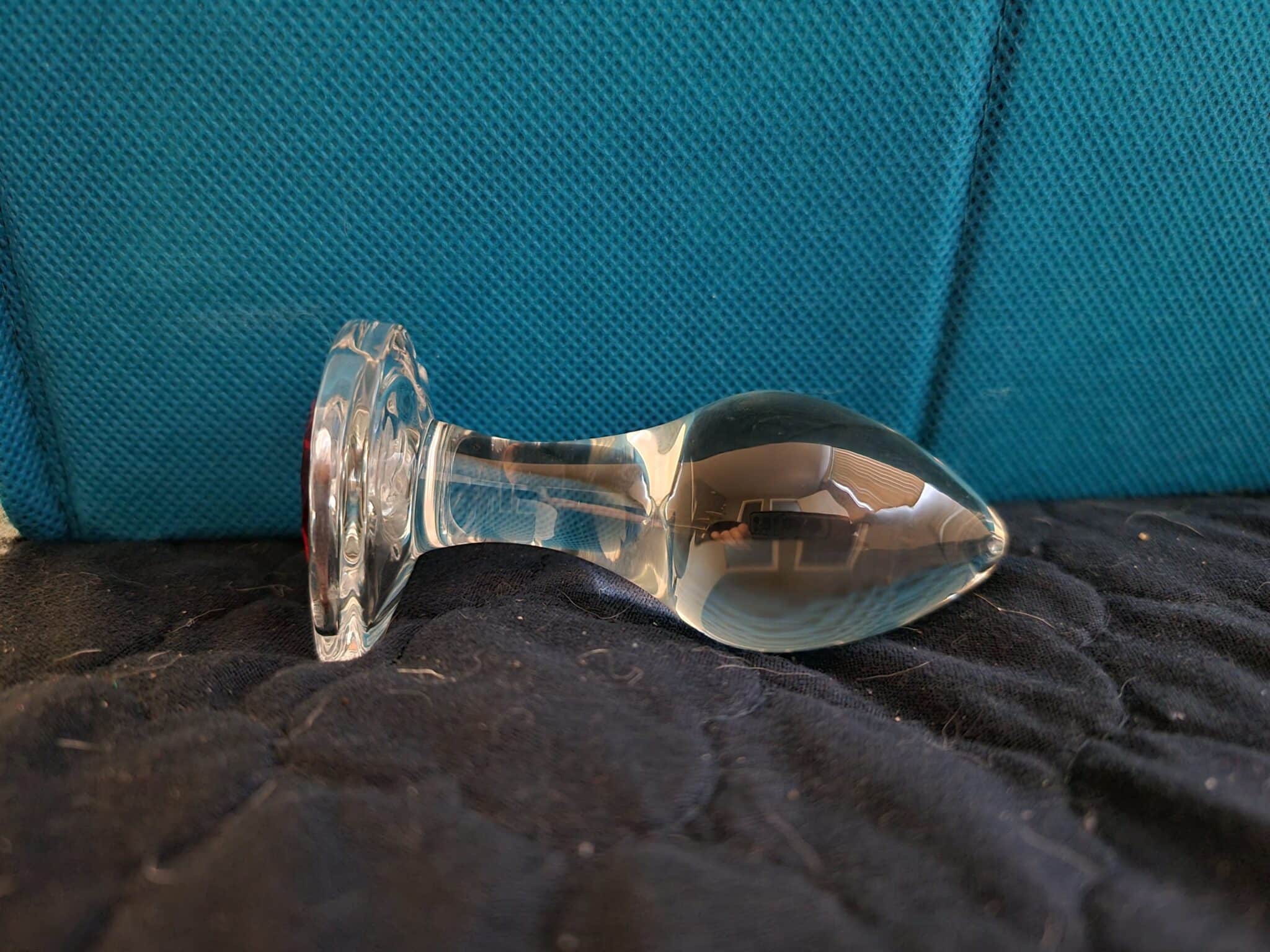 Booty Sparks Heart Gem Glass Anal Plug Ease of Use