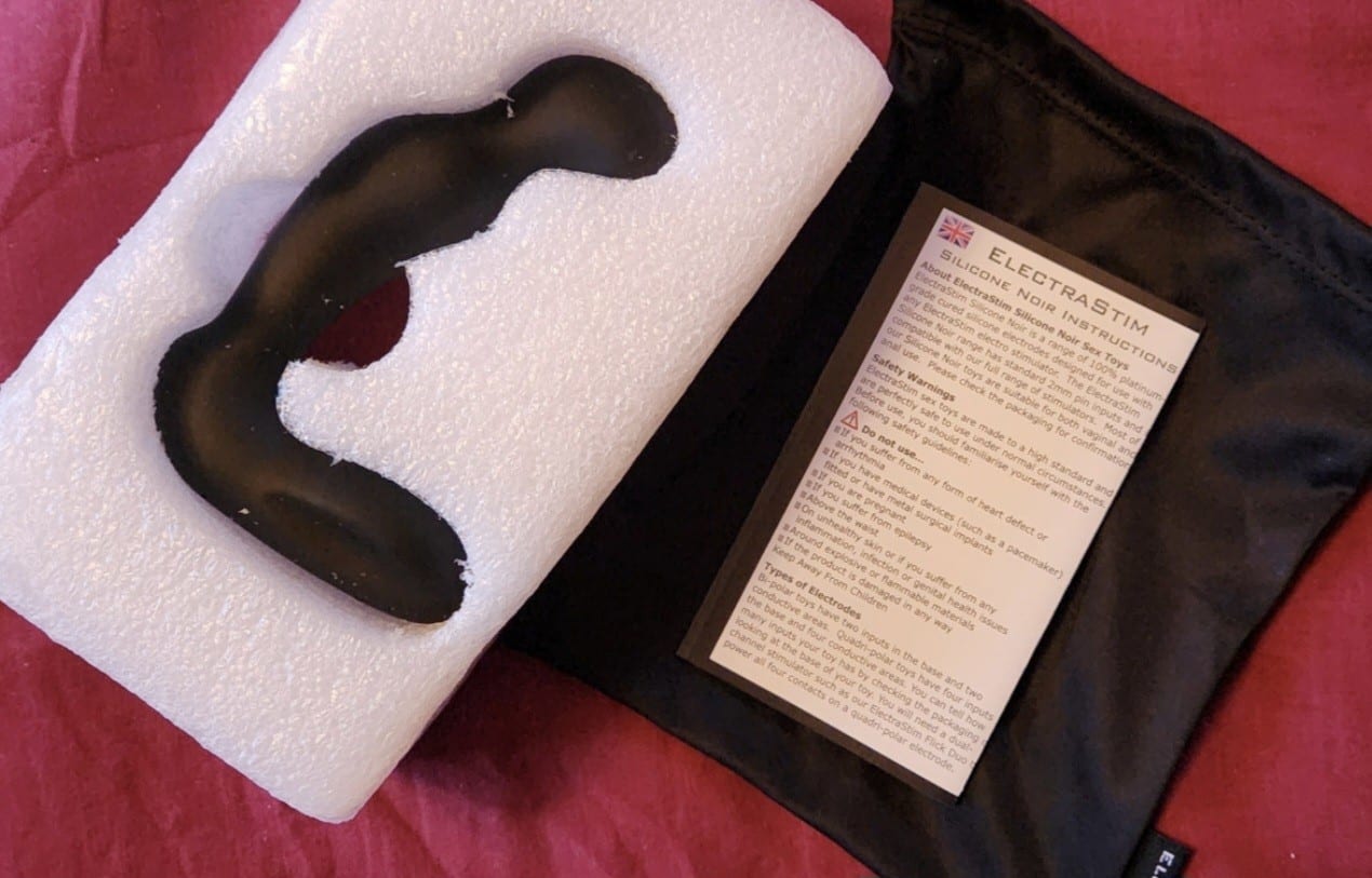 ElectraStim Silicone Noir Sirius Electro Prostate Massager. Slide 6